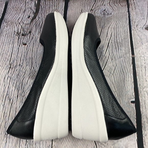 EASY SPIRIT ANTIGRAVITY Black Leather Wedges 7W - Picture 17 of 17